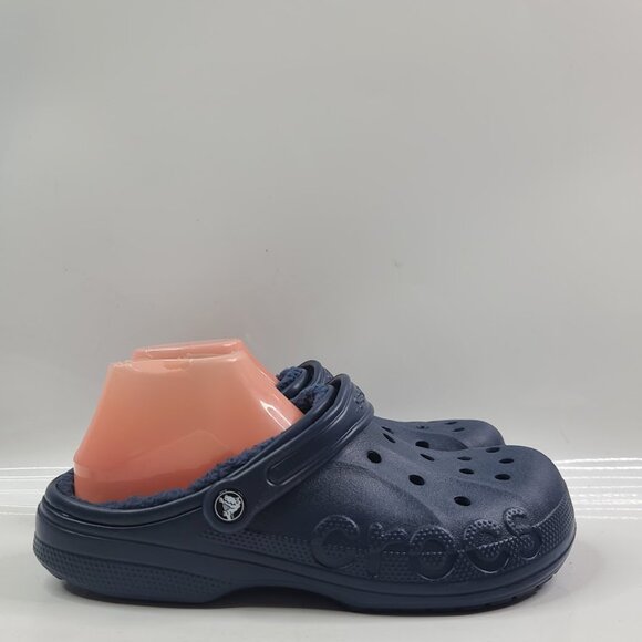 Crocs Men\'s‎ Navy Baya Lined 205969-463 Adjustable Slip-On Casual Clogs Size 9 main image 7